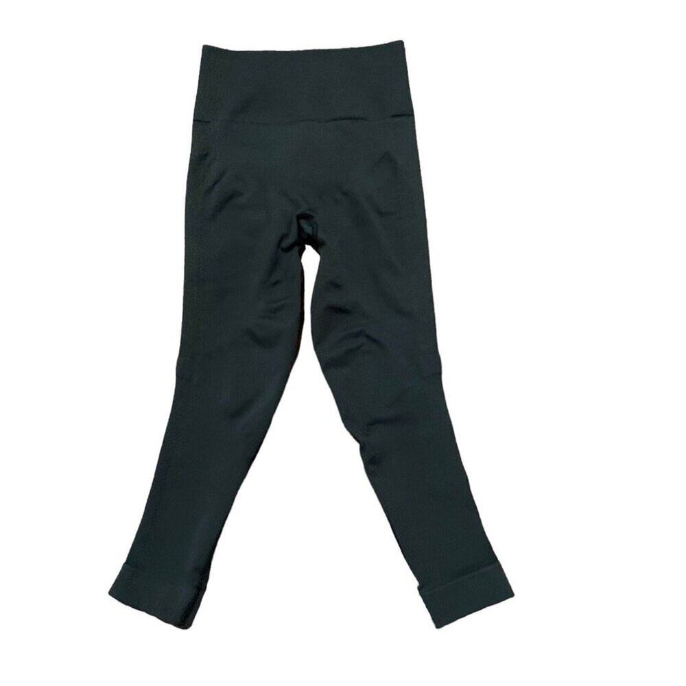 Lululemon Tights Gray Cropped Stretch Active Athletic High Waist Yoga Pilates
